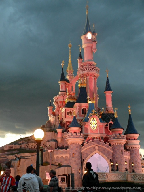 The only Sleeping Beauty castle which is pink